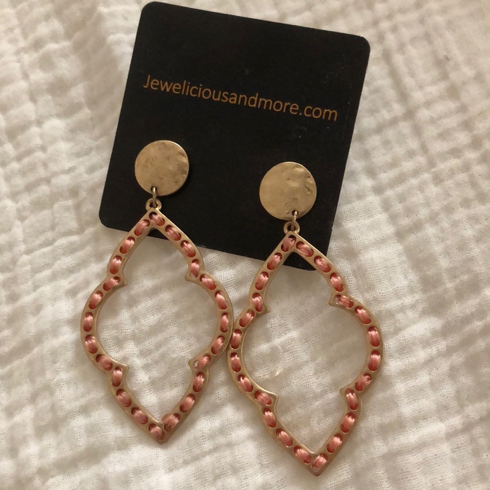 Pink and Gold earrings